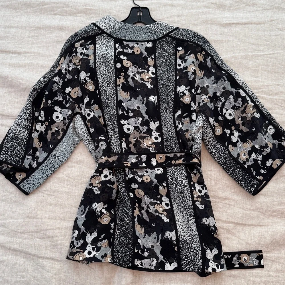 Kenzo Kimono Style Belted Blouse, FR 38 - Picture 7 of 8